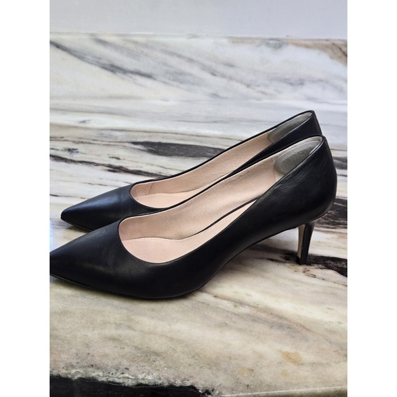Louise et Cie Jordyna Black Pumps 2.5 Heel Pointed Toe Size 8.5 39 Office - Picture 5 of 12
